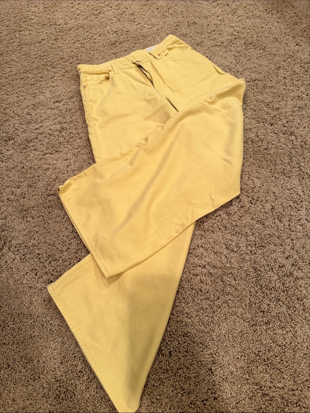 Gap Baggy Midrise Yellow Jean
